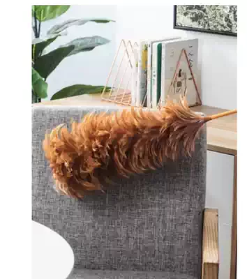 Chicken feather Zen car dust removal household is not easy to fall dust sweeping car