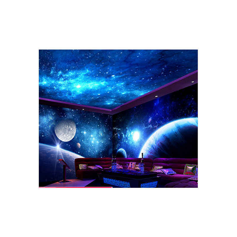 宇宙星空背景牆壁紙簡約星球壁畫ktv天花板裝飾牆布兒童房3d壁紙 宇宙星空背景牆壁紙簡約星球壁畫ktv天花板裝飾牆布兒童房3d壁紙