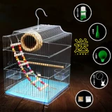 ~Kerang Myna Птичья клетка, большая цветная нержавеющая сталь, волнистый попугайчик Myna Myna, черный феникс, пион, дрозд, разведение Myna