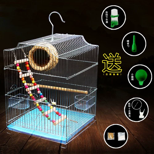 ~Kerang Myna Птичья клетка, большая цветная нержавеющая сталь, волнистый попугайчик Myna Myna, черный феникс, пион, дрозд, разведение Myna