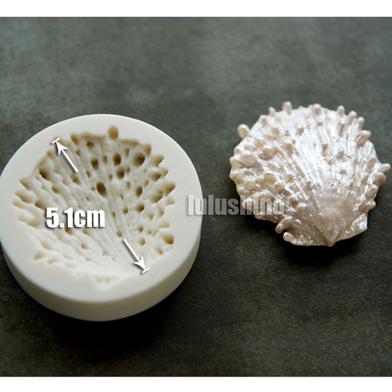 翻糖蛋糕硅胶模具 干佩斯造型模具 海螺 贝壳珍珠海马海洋主题