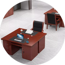 职员桌中式电脑桌台式书桌单人位办公桌财务主管桌办公家具