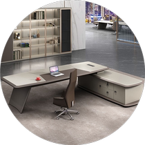 Desk Boss Table Minimalist Modern Baking Varnish President Table Manager Table And Chairs Combination Light Extravagant Bandai Office Furniture