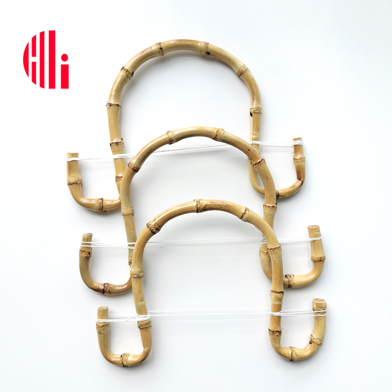 Bamboo Handle for Luggage Hardware Accessories, Handbag Handle, Bag Handle Buckle, Bamboo Hand Grip, Real Bamboo Handle