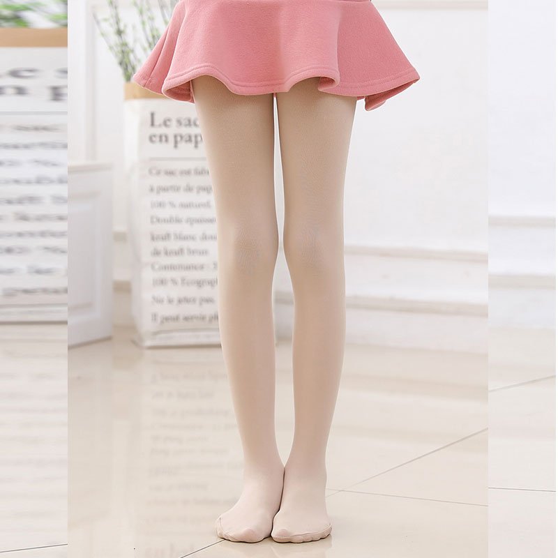 . Cô gái pantyhose trẻ em pantyhose vớ xà cạp trắng múa ba lê nhảy đáy để thực hành nhảy jumpsuit.