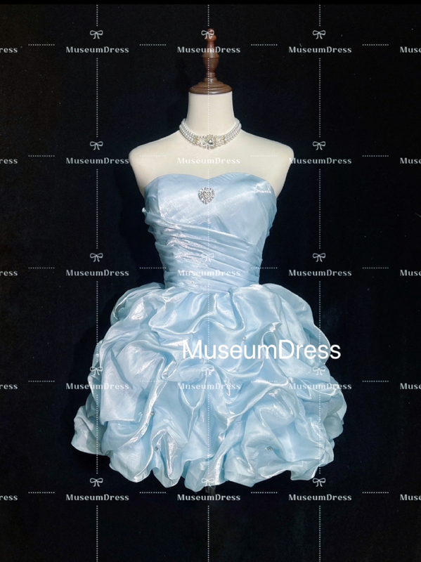 Original Homemade Star Series·Aqua Blue Bubble Short Dress Party Birthday Outfit Mini Dress Cos Tutu Skirt Original Homemade Star Series·Aqua Blue Bubble Short Dress Party Birthday Outfit Mini Dress Cos Tutu Skirt