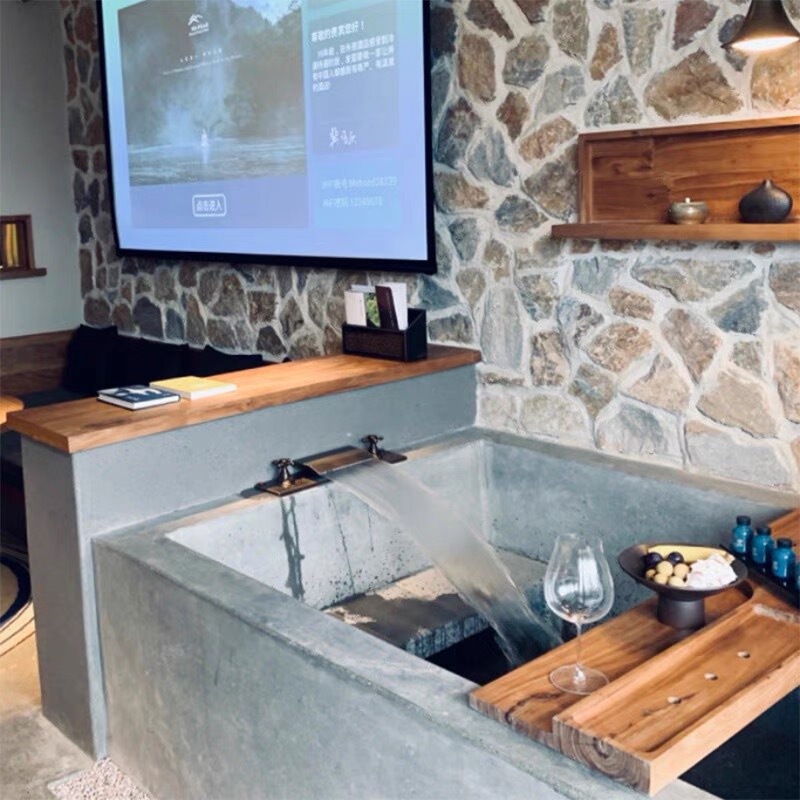Hot Spring Pool Faucet, Cement Bath Spout, Bathtub Overflow Outlet, Fish Pond Brass Waterfall Faucet, Concealed Valve Hot Spring Pool Faucet, Cement Bath Spout, Bathtub Overflow Outlet, Fish Pond Brass Waterfall Faucet, Concealed Valve