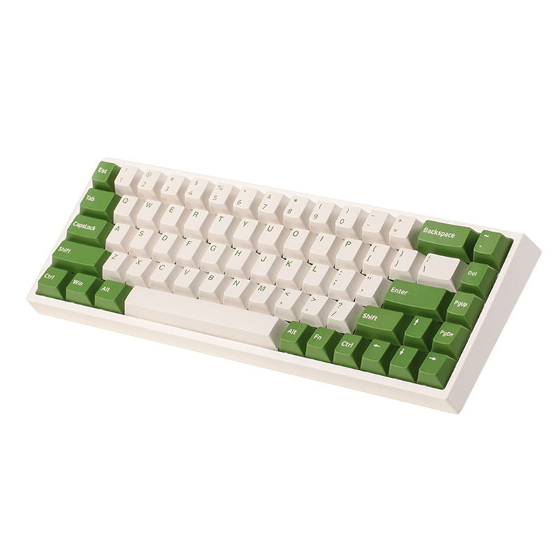 Full Set Of Milk Green Keycaps (150 Pieces) & This Link Is Only For KeycapsNJ68 Adaptation Key cap , 68 Mechanical keyboard Collocation Key cap , Japanese Radical Key cap , Milk green Color matching Key cap