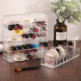 Тени для век, система хранения, пудра, коробка для хранения, спонж, настольная косметическая помада