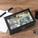 Часы, коробка для хранения, кольцо, серьги, вместительная и большая коробка для часов, браслет, стенд, европейский стиль