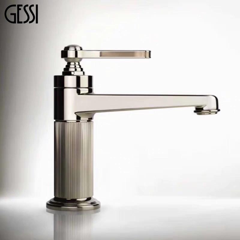 Italian Gessi All-Copper Venti20 Series Basin Faucet All-Copper Splash-Proof Countertop Art Faucet Italian Gessi All-Copper Venti20 Series Basin Faucet All-Copper Splash-Proof Countertop Art Faucet