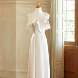 Платье подружки невесты, французский стиль, подходит для подростков, для подружки невесты