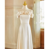 Платье подружки невесты, подходит для подростков, эффект подтяжки, для подружки невесты