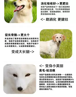 幼年狐糧食狐狸飼料營養粉狗狗貓增肥促長美毛幼崽狐犬代乳料5斤