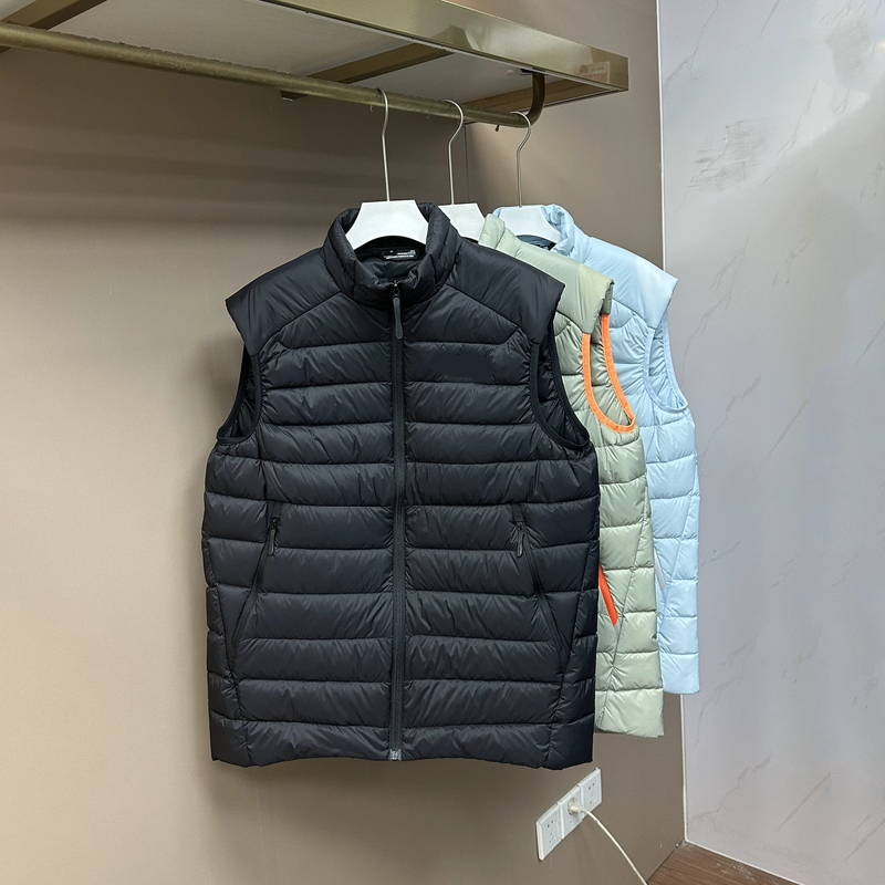 Bird's Nest Goose down Vest Unisex Winter New Model Cerium Outdoor Warm Ribbed down Vest Couple Style