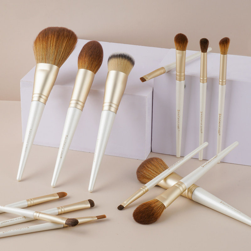 shoushoulang suffer from wolverine beauty 14 makeup brush loose powder brushed blush and high light eye shadow brush eyebrow brush