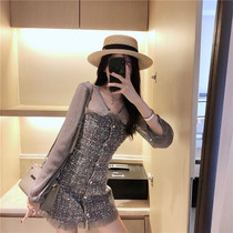 Zhixun egg French first love is very fairy French niche bellflower dress ins net red shaking sound super fairy sweet