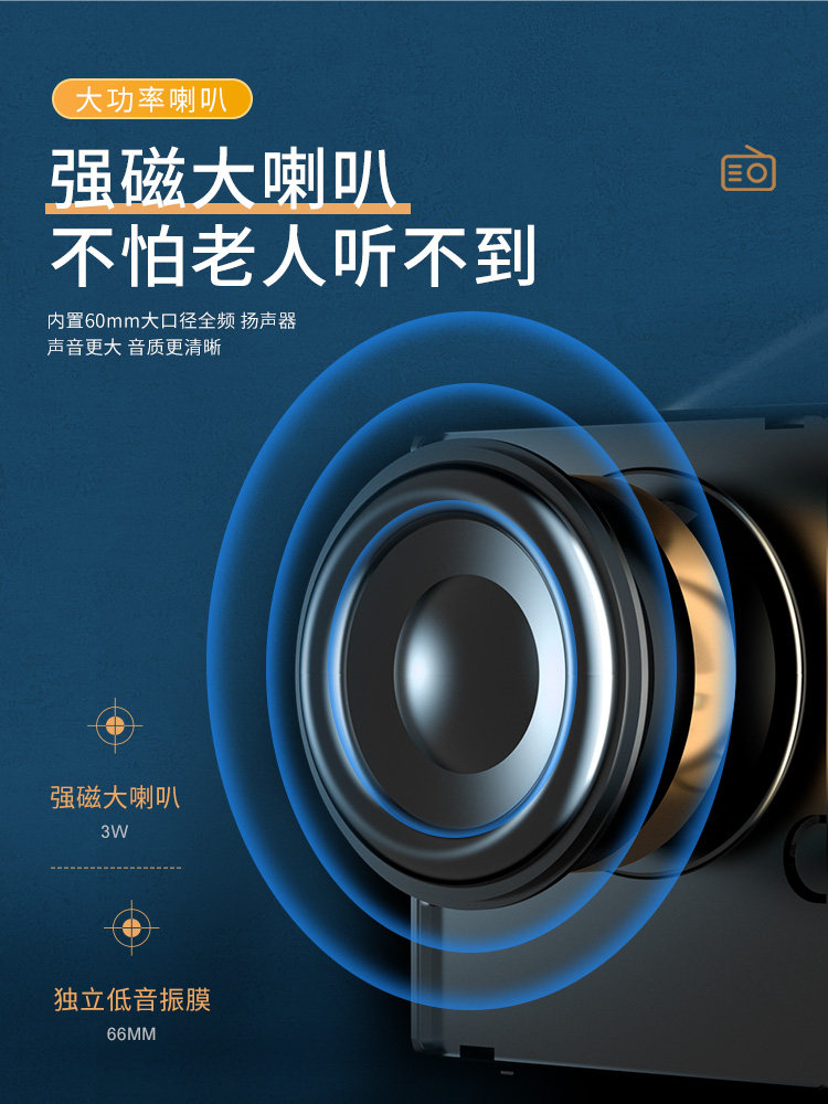 [True Full Band] Sony Ericsson English Cet-4 and Cet-6 Satellite New Model Portable Semiconductor Radio for Elderly Gifts