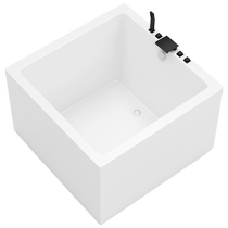 Japanese square bathtub home small apartment independent mini deep soaking tub acrylic constant temperature massage large bath