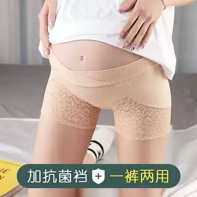 Pregnant women's safety pants Spring and summer pregnancy anti-light low-waist pregnant women's inner pants thin pants belly shorts summer clothes