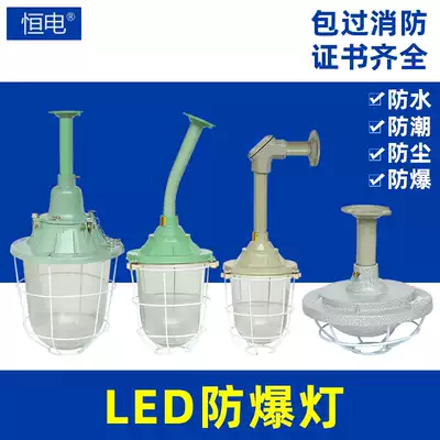 LED explosion-proof lamp waterproof dustproof lampshade workshop factory lighting underground garage gas station flameproof lamp