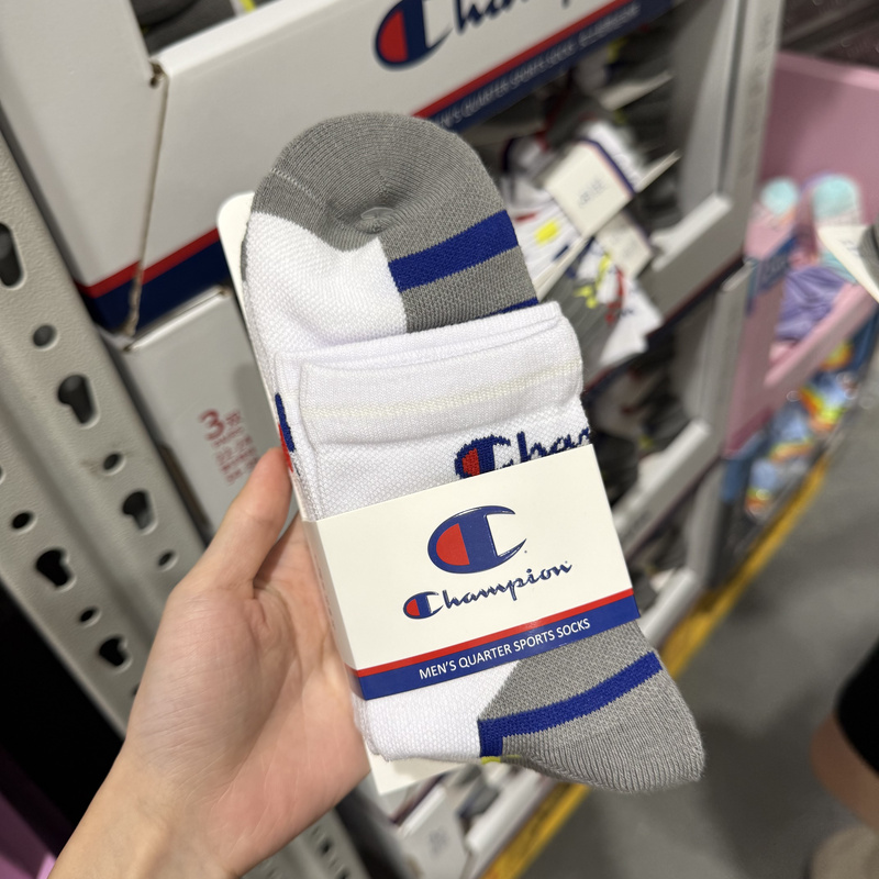 Champion Short-Tube Cotton Loop-Pile Breathable Sports Socks, 3 Pairs of Socks, Trendy Men's Sports, Comfortable and Versatile Champion Short-Tube Cotton Loop-Pile Breathable Sports Socks, 3 Pairs of Socks, Trendy Men's Sports, Comfortable and Versatile