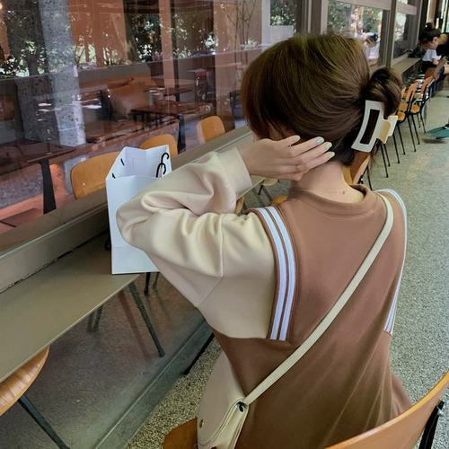 Комплект, сексуальное платье, универсальная длинная толстовка, в корейском стиле