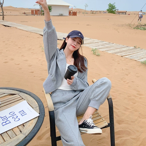 Толстовка с капюшоном, комплект, штаны для отдыха, коллекция 2023, в корейском стиле