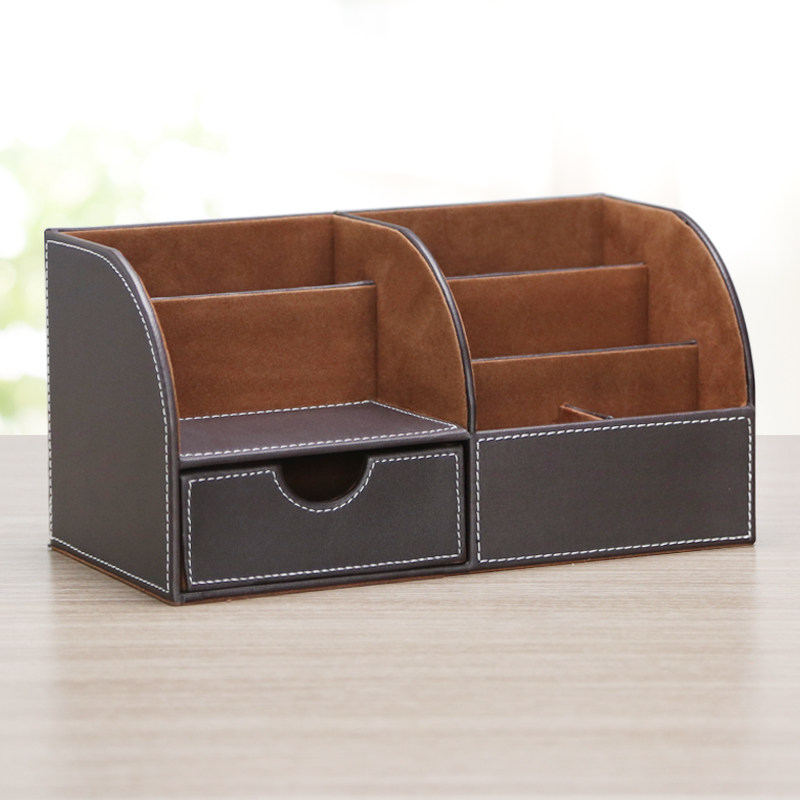 Creative Desktop Multifunction Cortical Storage Box Office File Pen Remote Control Storage Box Debris Key Containing Box