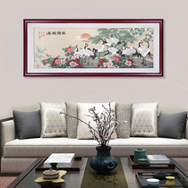Country painting Fugui Changchun New Chinese living room scenery Living room Hanging Painting Office Character Painting Shuttle Weaving Art Brocade Decoration Painting