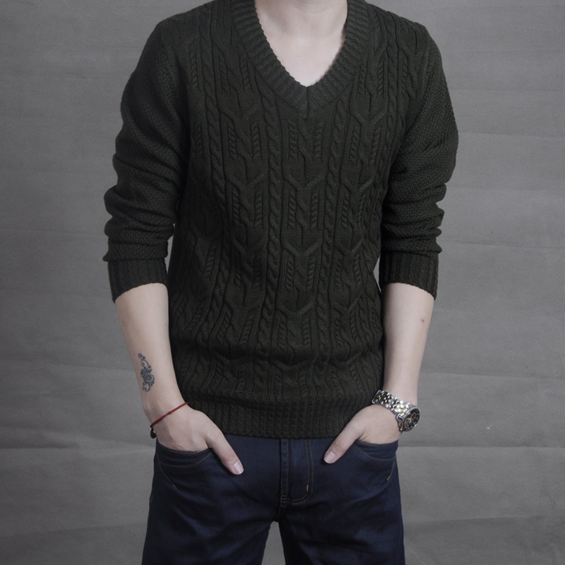V-Neck Thick Knit Retro Sweater for Men, Winter Thickened Loose Fit Plus Size Men's Knitwear Jacket, Clearance Sale V-Neck Thick Knit Retro Sweater for Men, Winter Thickened Loose Fit Plus Size Men's Knitwear Jacket, Clearance Sale