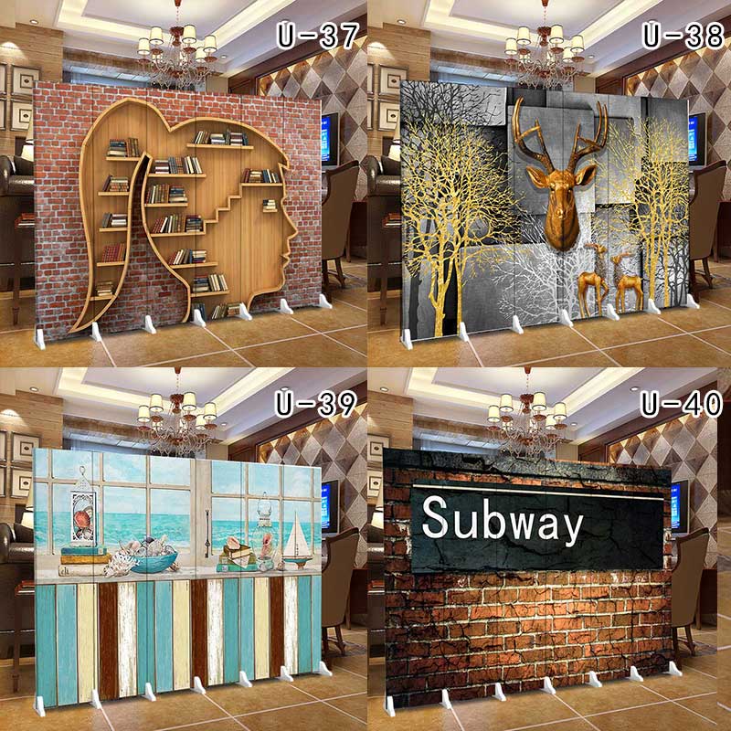 Bán chạy nhất màn hình gấp vách ngăn hiên phòng khách phòng ngủ 3D thời trang tường đơn giản nam và nữ YY neo phát sóng trực tiếp - Màn hình / Cửa sổ vách trang trí phòng khách