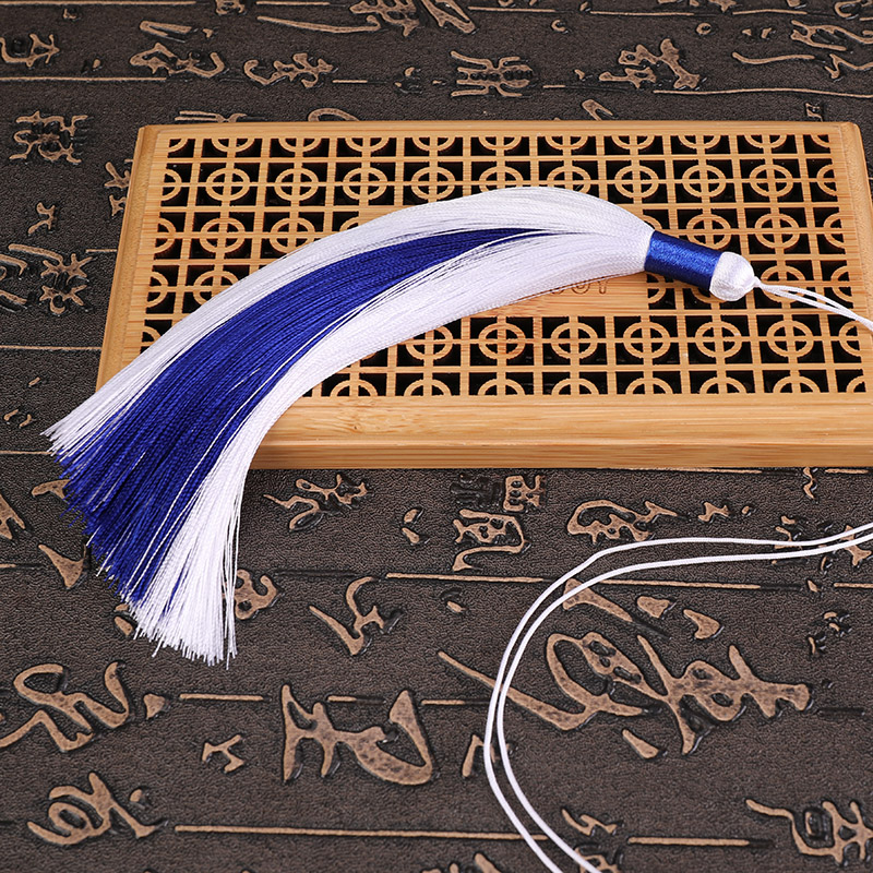 Ancient wind pick up color long version of ice silk streaming susciuzi diy handmade material Classical musical instrument Ancient dress Han clothes accessories Hanging Ears
