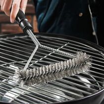 Cepillo de limpieza para parrilla de barbacoa cerdas de ala