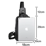 Модная нагрудная сумка, кожаная мужская сумка через плечо, из натуральной кожи, в корейском стиле, крокодиловый принт, воловья кожа