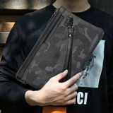 Вместительная и большая сумка с петлей на руку, универсальная мужская камуфляжная маленькая сумка клатч, европейский стиль