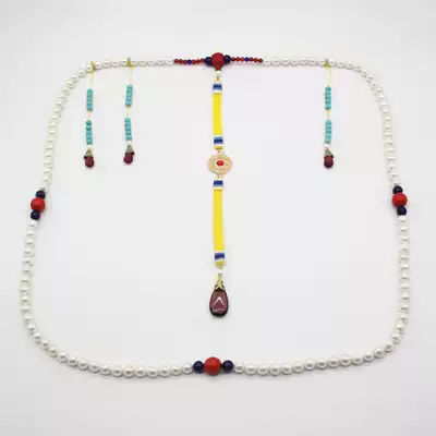 Chaozhu 108 Qing Dynasty Emperor imitation Dongzhu Buddha Beads Long Necklace Palace Antique Accessories Antiquities Custom Props