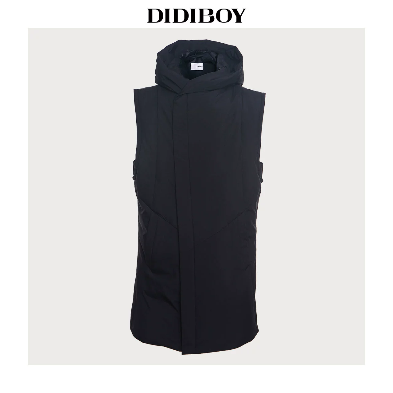 DIDIBOY Quần áo nam Didibo mùa đông nam trùm đầu thể thao giản dị ấm áp vest vest - Áo vest cotton