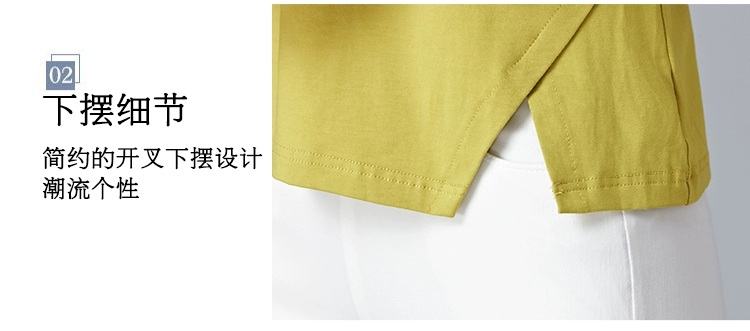 Áo thun nữ tay dài cotton 2018 mùa thu mới cho nữ trung niên áo sơ mi rộng rãi phiên bản Hàn Quốc của mẹ bầu