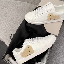 Small Bear Embroidery Little White Shoes Female Net Red the same good look at 2021 new Korean version flat-bottomed casual board shoes