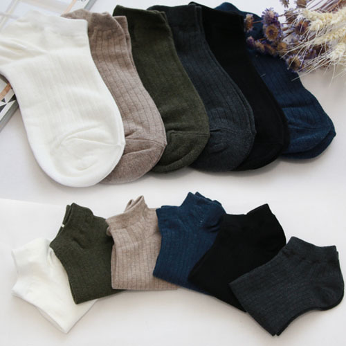 Now Korea East Gate Import Elastic Short Socks 2022 Spring Autumn New Vertical Stripes Cotton Short Waist Women Socks