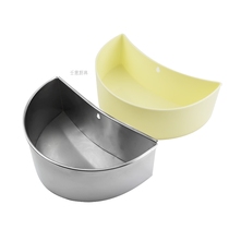 Thickened stainless steel large waist bucket hotel restaurant debris fighting board chopping board bucket Kitchen Box