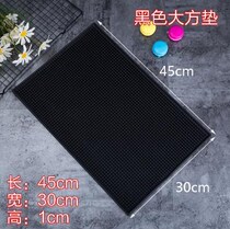 Long square rugged veins shockproof bar table cushion cutlery cup cushion table cushion heat insulation seal engraving Wine Creative Cup Character Cushion