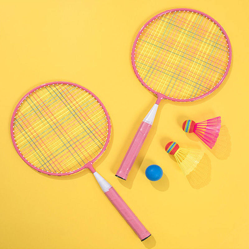 Children's badminton racket Double flapping children Toys Baby light amateur racket Junior 3-12-year-old elementary school student begs-Taobao