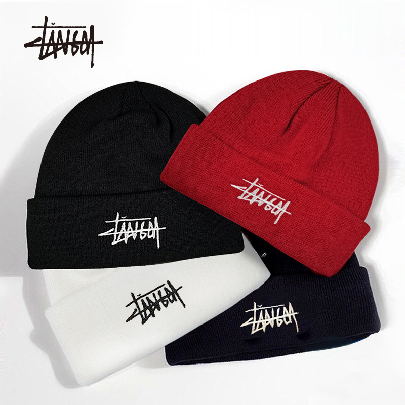 Knitted Hat for Men with Large Head Circumference, Winter Wool Hat, Korean Style Trendy Beanie, Head-Covering Cold Weather Hat for Women, Makes Face Look Smaller