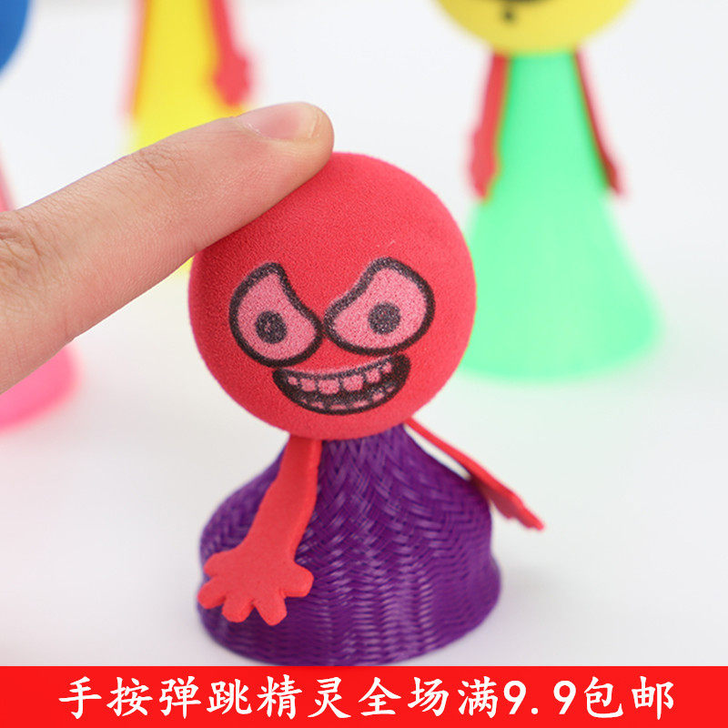 Bounce doll Big number Bounce Little Human Genie EVA spring Jump person Children's baby Puzzle Toy Gift