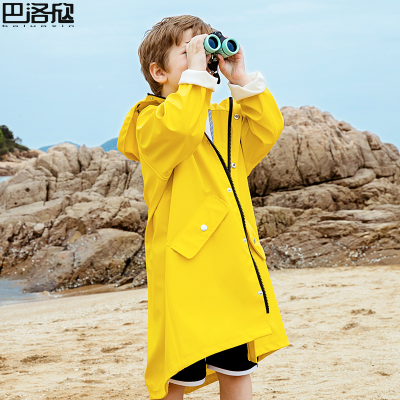 Child Raincoat Boy Girl Rain Gear Waterproof Elementary School Kids Baby Nursery School Toddler Electric Car Rain Cape 2021
