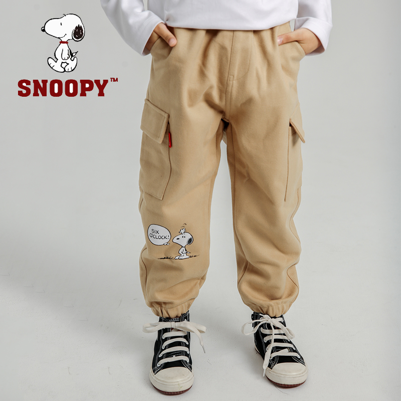 Snoopy 史努比 19年秋季新款 男童工装裤 运动裤 天猫优惠券折后￥39包邮（￥69-40）