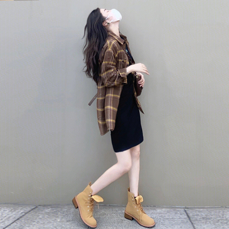 Autumn Clothing New 2023 Bio-style High Sensation Sweet spicy Wind Fried Street Temperament Long Sleeve Dress Skirt Casual Suit-Taobao