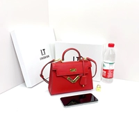 Красный, кожаный, 22см